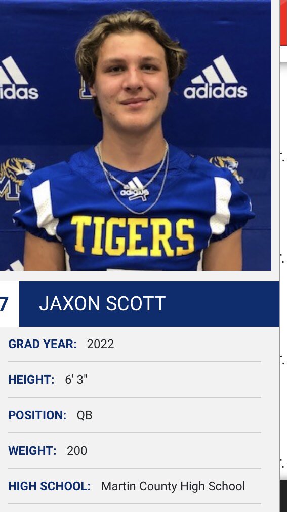 Congratulations Mason Smith (3rd Team OL), Luke Creber (3rd Team P), and Jaxon Scott (Honorable Mention QB). Class 7A All State Honors