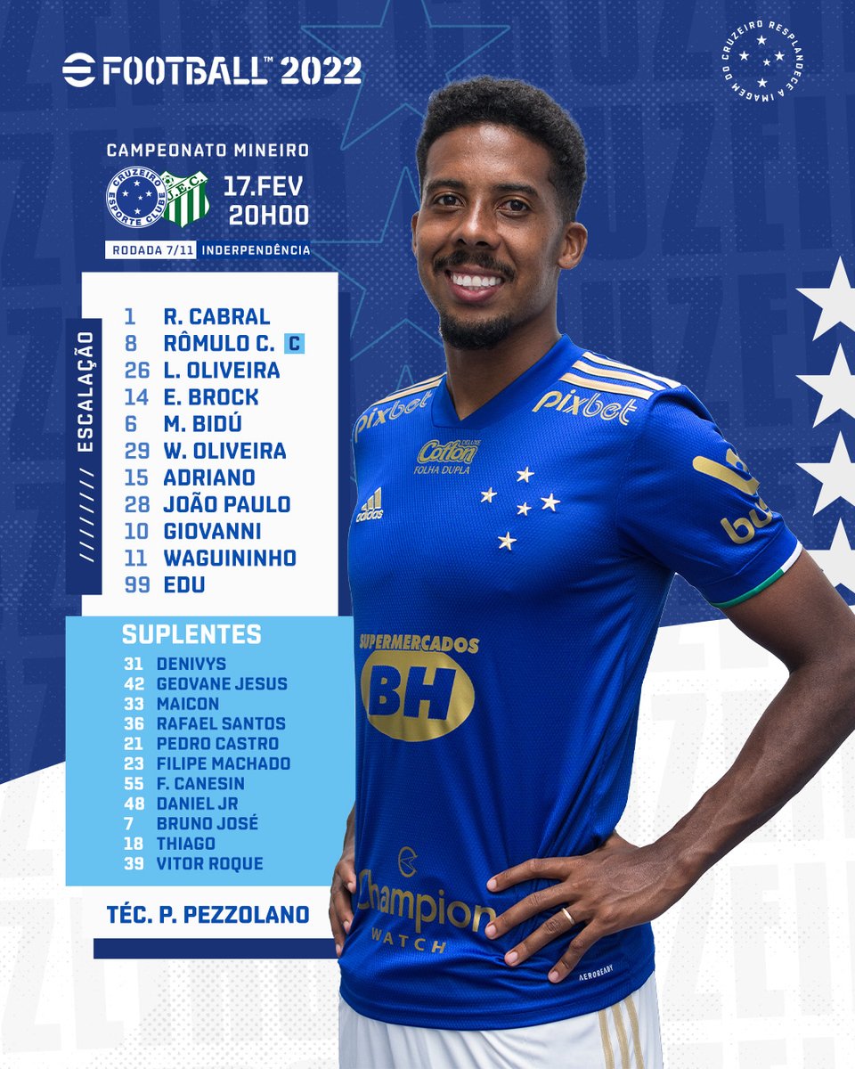 Cruzeiro Esporte Clube - Escalação do Cruzeiro hoje! #BoraMeuCruzeiro