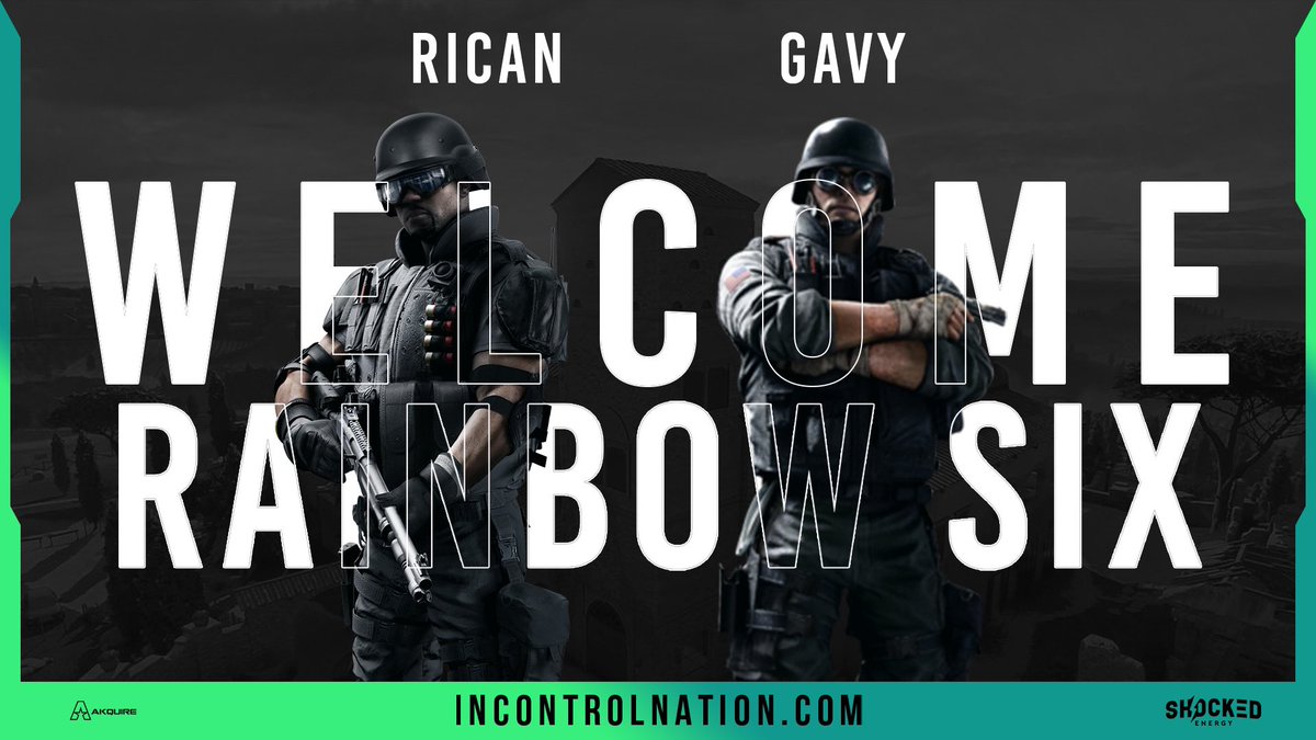 InControlGG's tweet photo. Please join us in Welcoming our 2 newest additions to #InControlR6!! 

@Rican_r6 💫
@AyeGavy 💫 https://t.co/qiZ30O8fxY