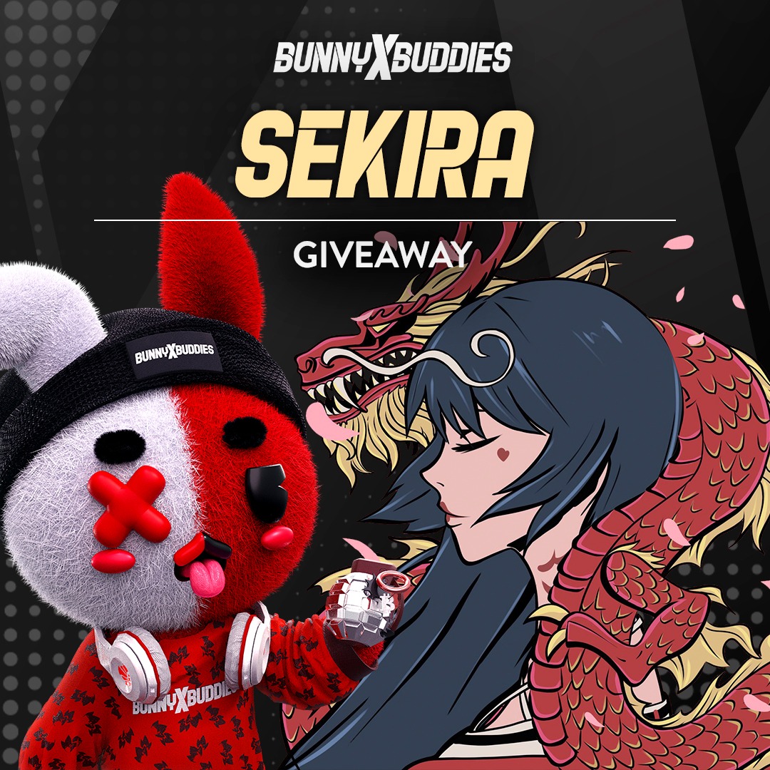 ⛩️ BUNNY BUDDIES x SのKIRA ⛩️

Glad to announce our official collaboration with SのKIRA 🎉

🎁 Win 5 Buddies &amp; 5 Sekira WL spots 

1️⃣ Like and Retweet
2️⃣ Follow <a href="/thebunnybuddies/">Bunny Buddies</a> <a href="/Sekira_NFT/">SのKIRA</a>
3️⃣ Tag a friend (each comment is an extra entry)

Good luck everyone ✨