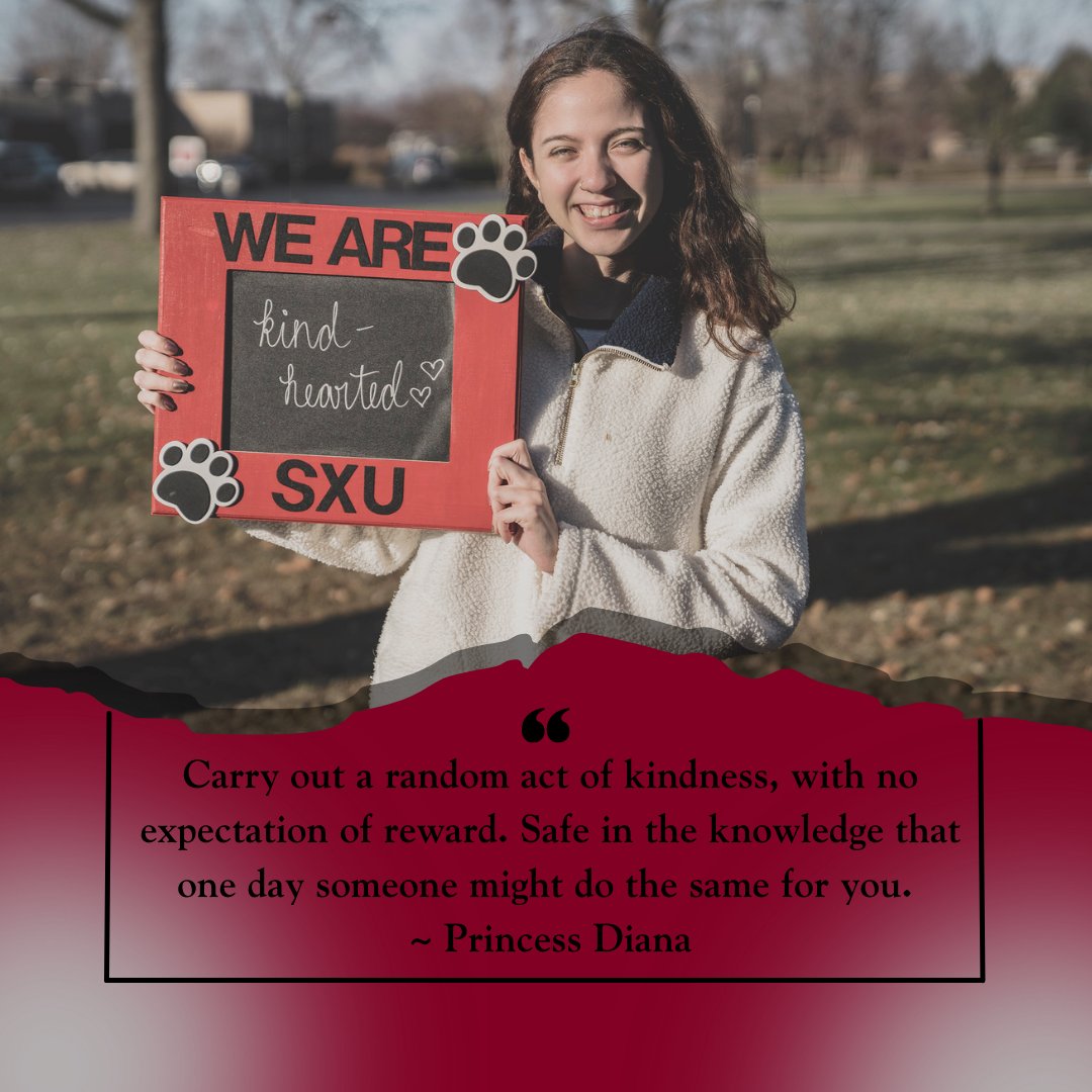 On this special day, SXU would like to invite all current and future cougars to partake in Random Act of Kindness Day. Who knows you just might make someone's day a but more special. #WeAreSXU #RandomActofKindnessDay