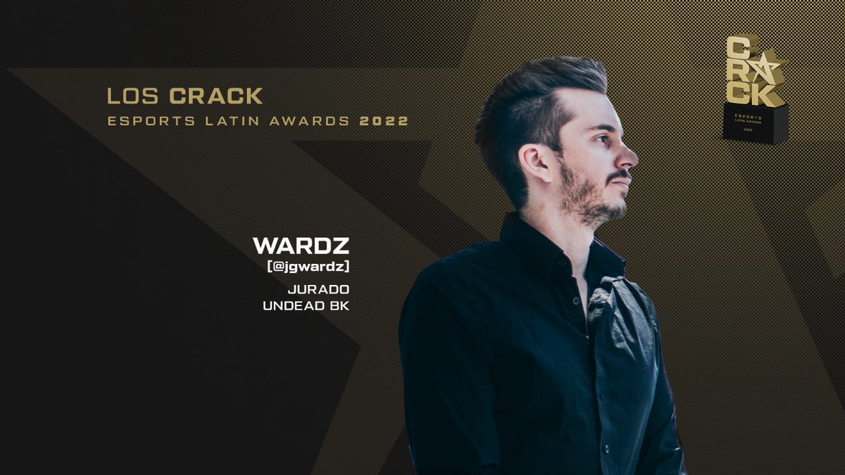 Premios Crack (@premioscrack) on Twitter photo 🏆 PRESENTAMOS AL JURADO 🏆
<a href="/jgwardz/">Jonathan Grispo</a> es Ex Professional Player de CSGO y LOL, y CEO de @undeadgamingok, y será uno de los 48 que decidirá quiénes son los más relevantes del año dentro de la industria de los Esports.
#LosCrack #PremiosCrack #Gaming #Awards #LATAM 🏆 PRESENTAMOS AL JURADO 🏆
<a href="/jgwardz/">Jonathan Grispo</a> es Ex Professional Player de CSGO y LOL, y CEO de @undeadgamingok, y será uno de los 48 que decidirá quiénes son los más relevantes del año dentro de la industria de los Esports.
#LosCrack #PremiosCrack #Gaming #Awards #LATAM