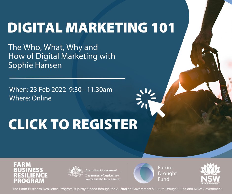 CTablelandsLLS's tweet photo. Want to learn how to build confidence while telling the story of your brand?

Sophie Hansen will be discussing the who, what, how and why of digital marketing and how it can benefit your agribusiness in an online webinar 🚜🐮 

Head to https://t.co/lpPWlULhEX to register! https://t.co/fzotwBI8p2