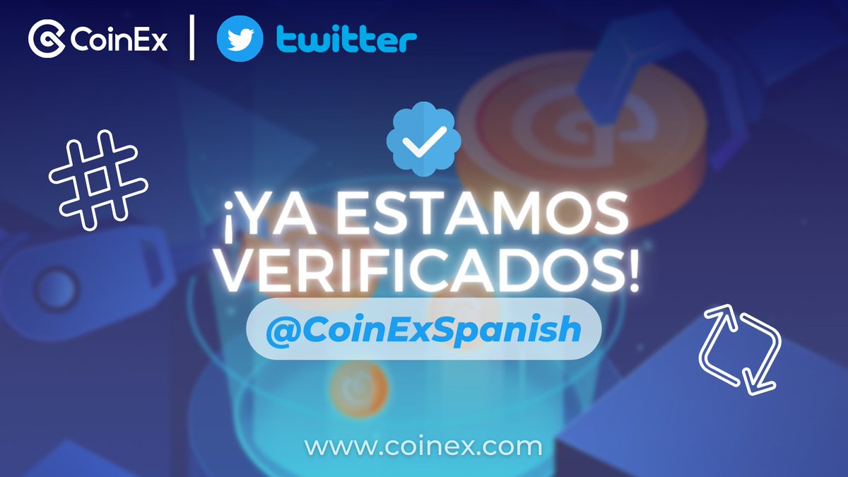 CoinExSpanish's tweet photo. 🤩¡Es oficial!🤩

Celebra con nosotros nuestra verificación en Twitter y Telegram☑️.

Dale like y RT a este tuit y únete a https://t.co/WwTFtyh2CY antes del 19/02 23:59 (UTC) y podrás ser uno de los 10 ganadores de 25 $CET c/u

Registra tu participación:
https://t.co/cXMcklMOhF https://t.co/VPn3bgWLUr