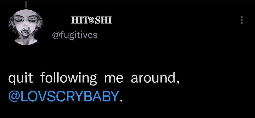 ㅤ

I DONT INTENTIONALLY FOLLOW PEOPLE AROUND GODDAMNIT THAT'S TOGA

ㅤ