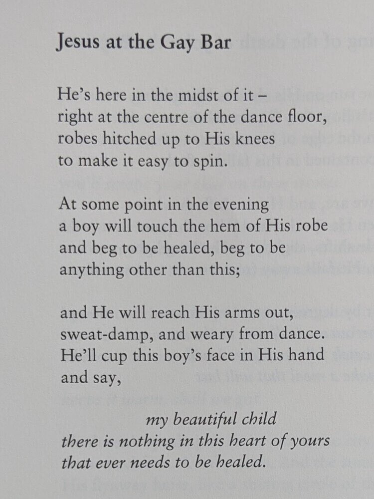That letter opposing the ban of conversion therapy signed by 2500 church ministers and workers has made me cry. This is not the Christianity I know or have encountered. Time for this beautiful poem by <a href="/JayHulmePoet/">Jay Hulme</a> 
“By the grace of God; I am what I am” - 1 Corin 15:10