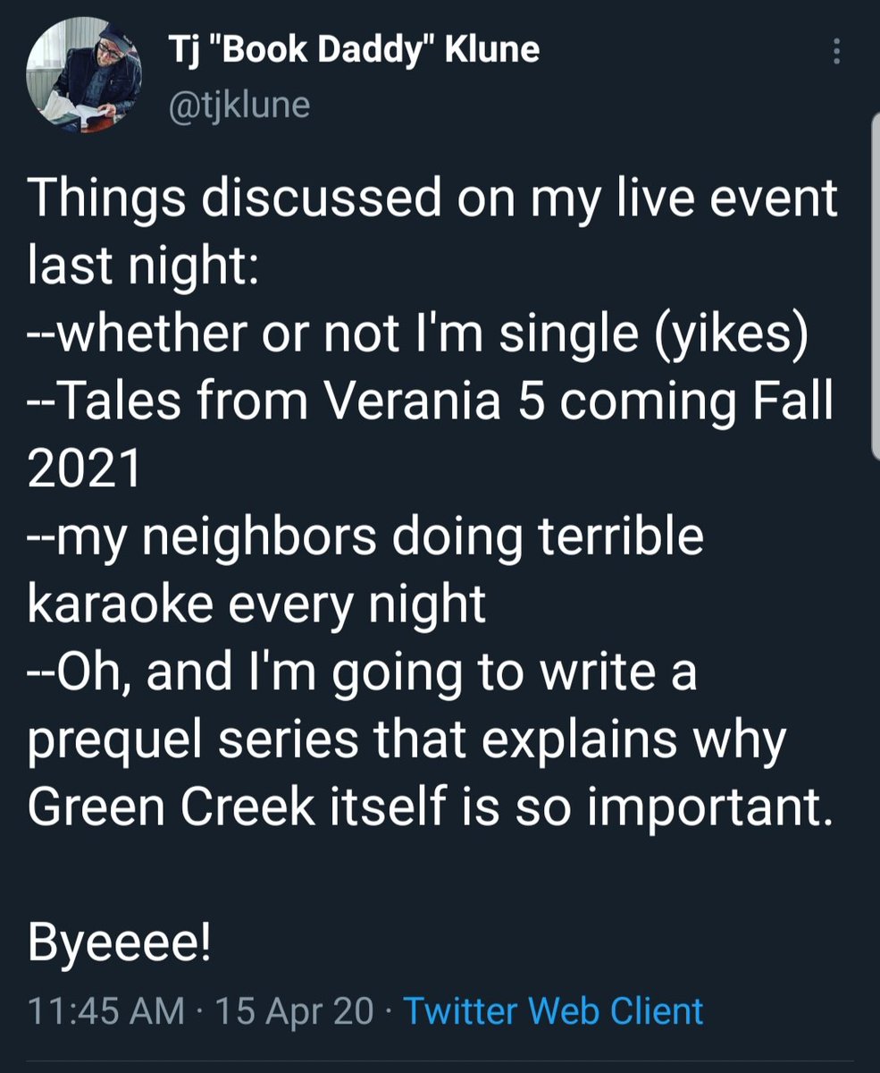 localctzen's tweet photo. @tjklune &amp;&amp;&amp;&amp;&amp;&amp;&amp; all the Green Creek reposts on IG today? Ahhhh 😲 https://t.co/dknnBzALGr