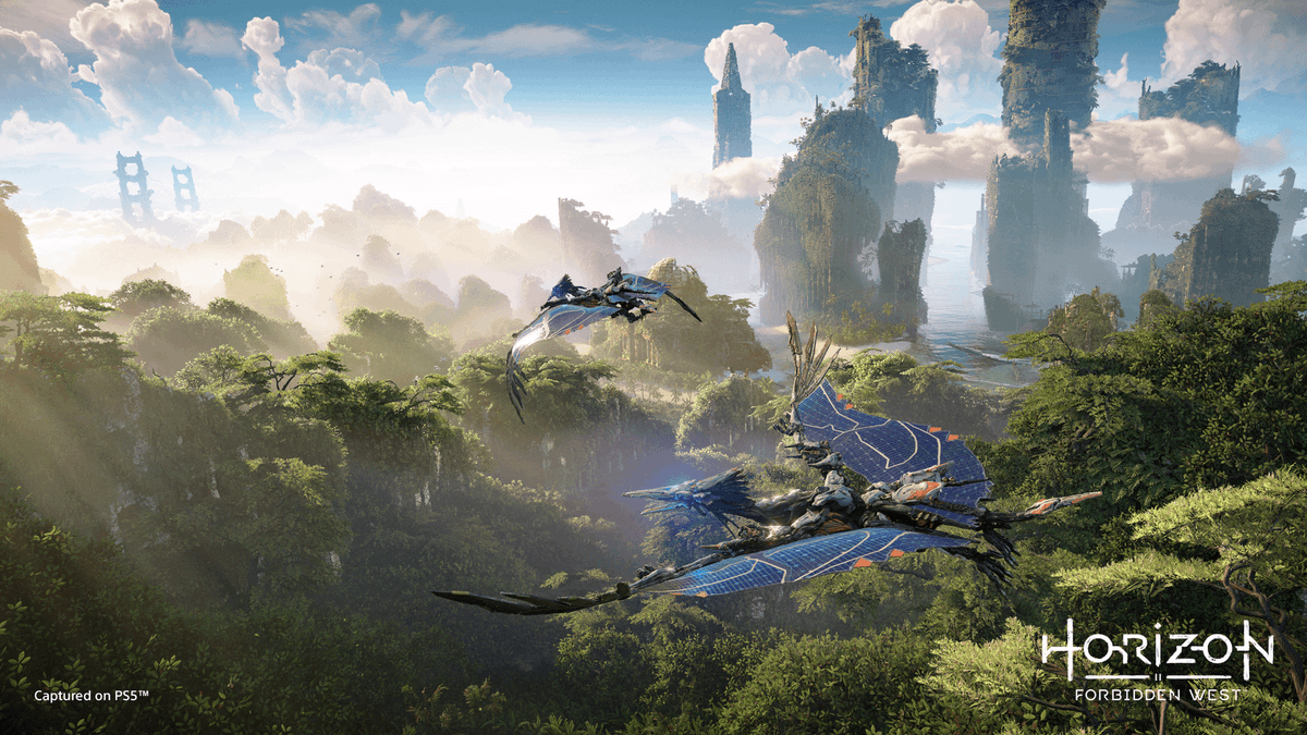 PlayStation's tweet photo. Help build Aloy's Forests 🌳 Learn more about Guerilla's Horizon Forbidden West-inspired partnerships with conservation projects around the world: https://t.co/Qyrky6BXld https://t.co/NXT3CJx2Dy