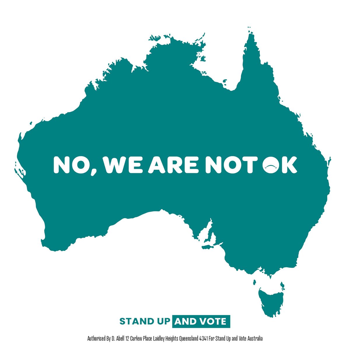 StandUpandVote_'s tweet photo. No, we are NOT OK #Australia. We are very far from it. 

We can no longer sit down and do nothing. 

We must stand up. 

We must #StandUpandVote

https://t.co/9ozW2GFHLN https://t.co/J38ooxMLsW