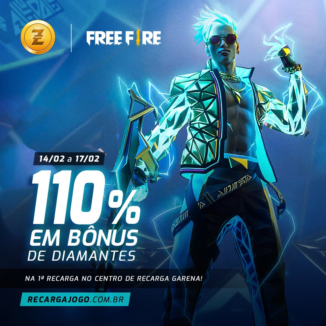 COMO RECARREGAR DIAMANTES! BÔNUS 110% FREE FIRE, COMO RECARREGAR