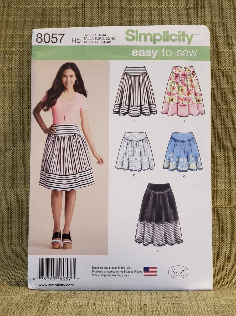 quilts_more's tweet image. Misses&apos; Easy To Sew Skirt in Three Lengths Sewing Pattern Simplicity 8057, Size 6, 8, 10, 12, 14 Fitted Waist, Flared Skirt tuppu.net/1e1916f1 #Etsy #ImagineQuiltsAndMore #EasyToSew