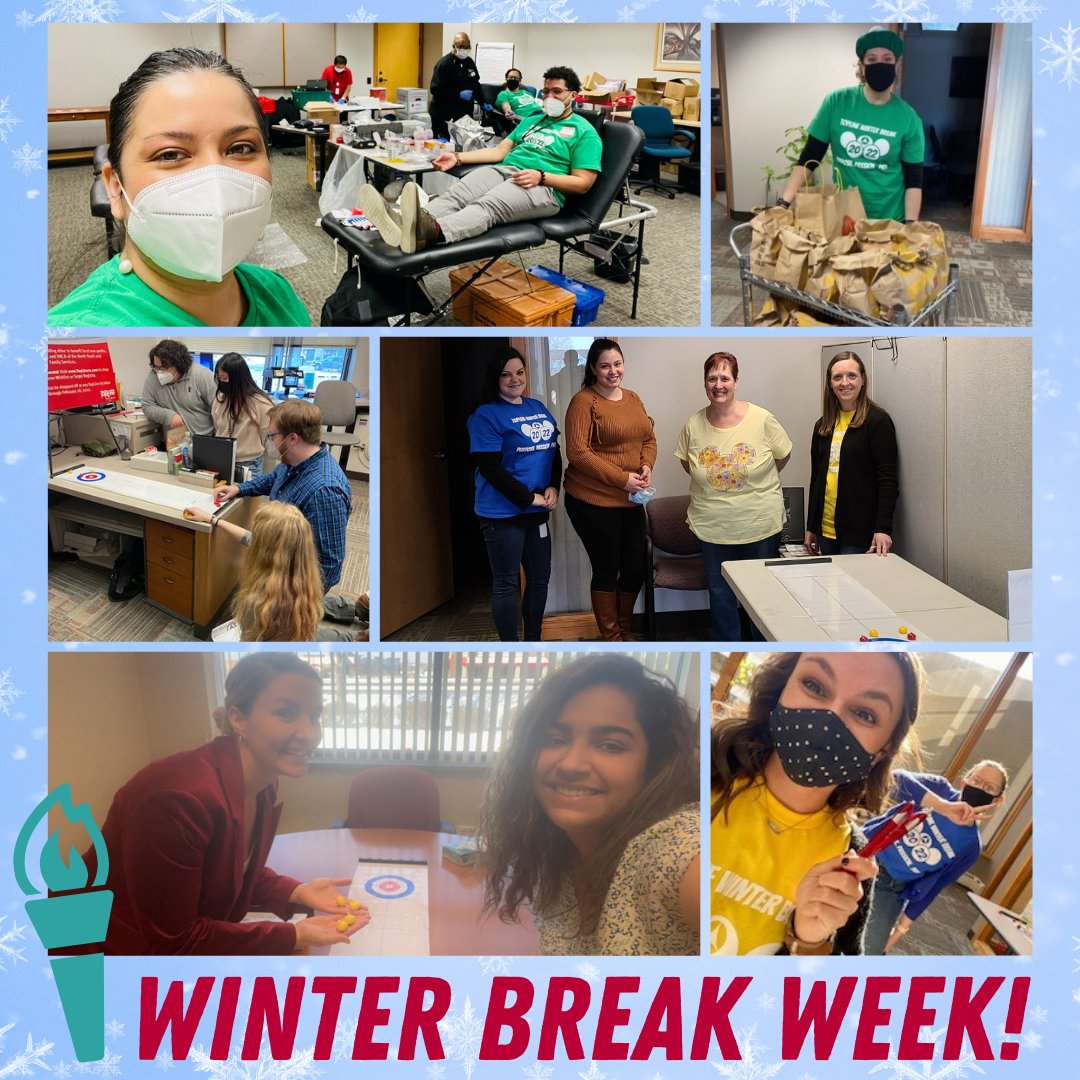 It's "Winter Break Week" at TopLine! ❄️This week has been dedicated to employee appreciation and lots of Olympic themed fun. Festivities included breakfast, curling tournaments, competitions, snack cart, a blood drive and so much more!