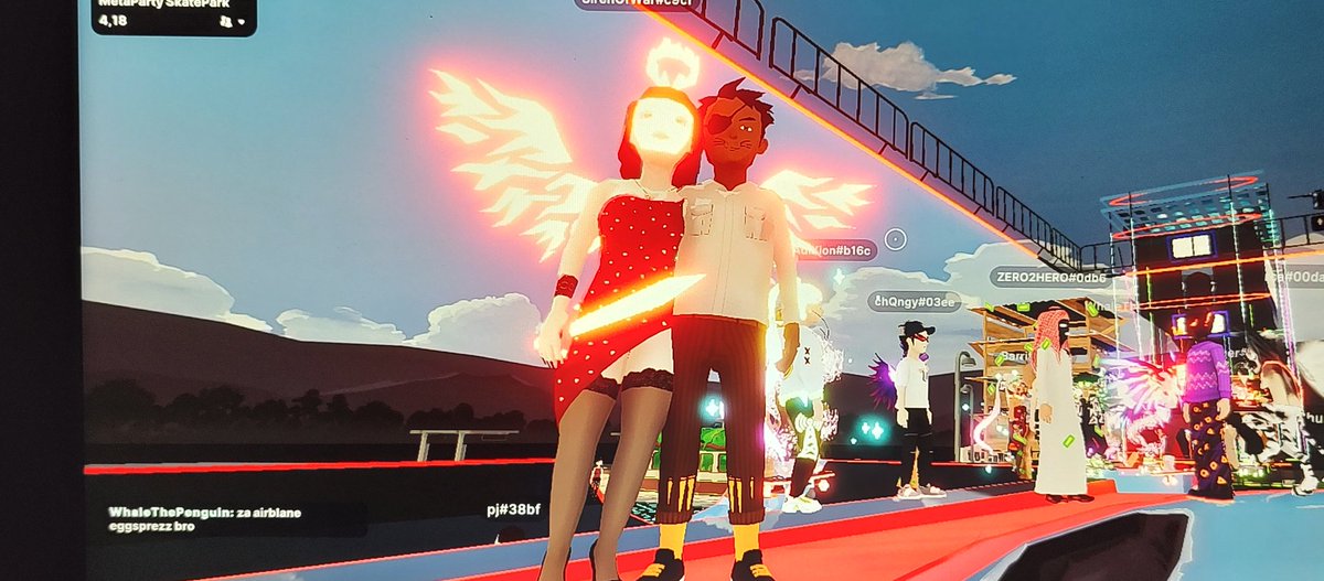digitrapperz's tweet photo. Ran into @WarSiren @MetaPartyDCL skate party #mpskate #metaparty @dcl #Metaverse https://t.co/LBqw1VxYUC
