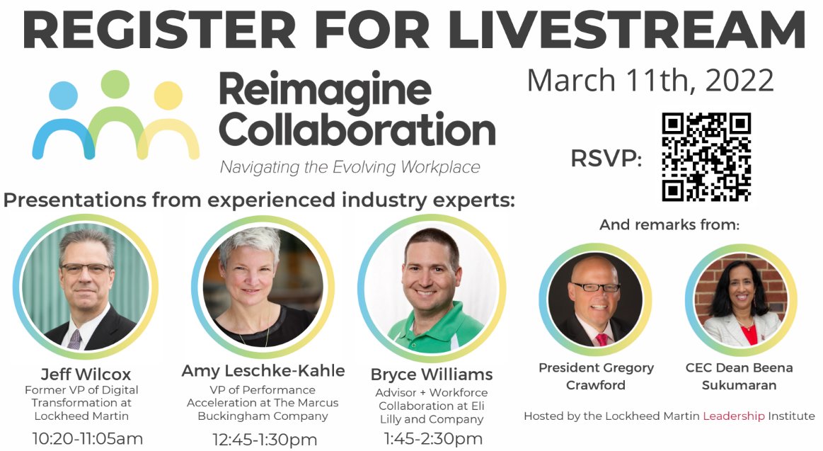Big news! You can also attend #ReimagineCollaboration virtually, RSVP here for more info! eventbrite.com/x/266411061657/