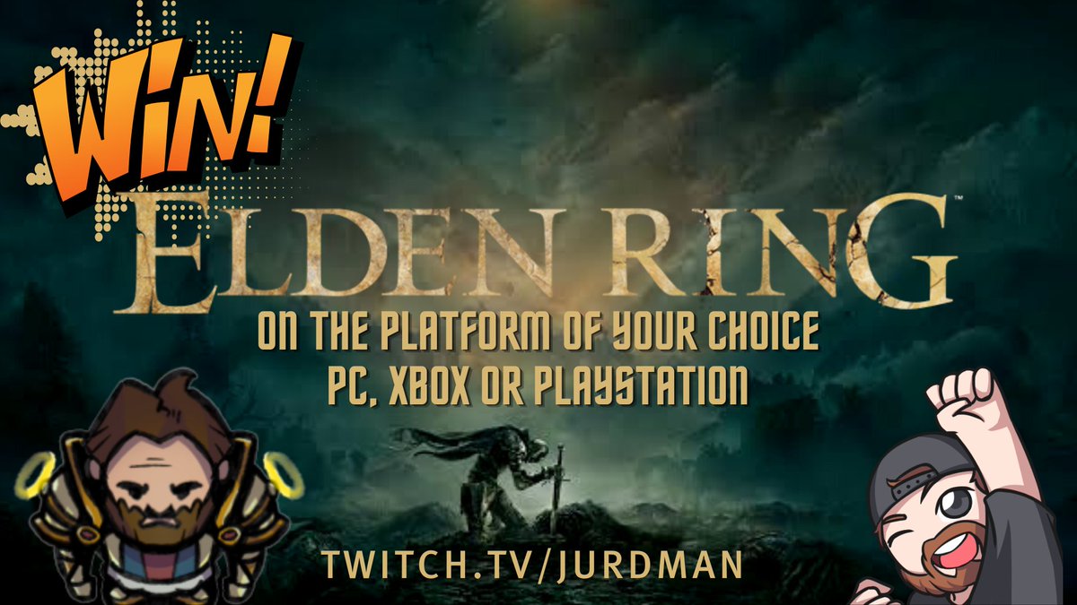 jurdman's tweet image. WIN @ELDENRING on your preferred platform!
PC, XBOX or PLAYSTATION

ENTER HERE: gleam.io/dqyLr/elden-ri…

#Giveaway #ELDENRING