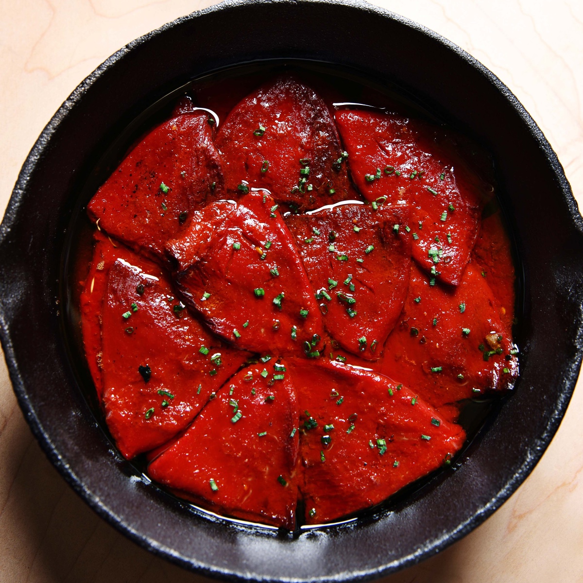 Pan seared piquillo peppers pair perfectly with @chefjoseandres' meats to share at #BazaarMeat Chicago. Book your reservation: fal.cn/3mgd8.