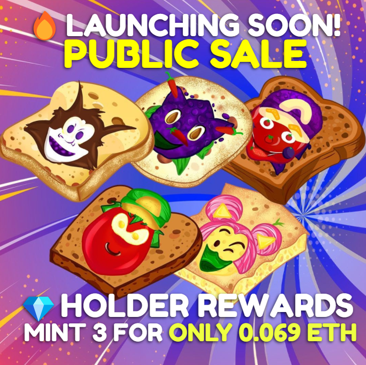 toastpunk's tweet photo. #NFTGiveaway
๐ฅ To celebrate the launch of our Public Sale we're giving away $250 in $ETH & 5 x #NFTs in 24 hours!
To Win:
1 - Follow @toastpunk
2 - Tag 5 #NFT friends
3 - Retweet
#GetThatBread
Official Minting Page ๐
๐ https://t.co/V6SX8R4whb https://t.co/fLFTX189GV
