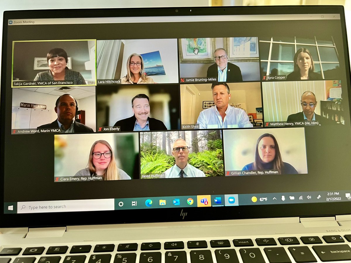 Thank you <a href="/RepHuffman/">Rep. Jared Huffman</a> &amp; team for a terrific meeting today to discuss the Y’s legislative priorities in youth development, access to outdoors, and the ERTC. So grateful for your work! #YAdvocate #NAD2022 <a href="/TakijaG/">Takija Gardner</a> @YMCABruning <a href="/clockfourjon/">Jon Eberly</a> <a href="/keithshea/">Keith Shea</a>