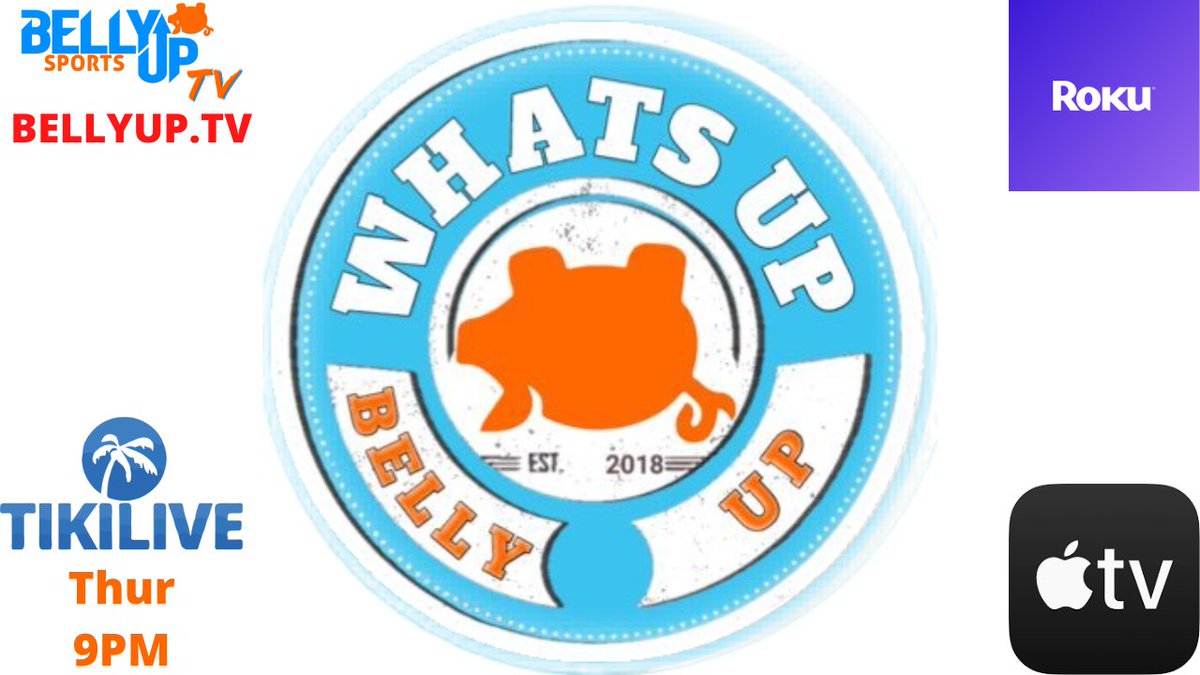 TVBellyUp's tweet photo. LIVE NOW!
What's Up Belly Up @WhatsUpBellyUp #StreamingLive on https://t.co/hYWHqme6Xv @TikiLIVE with all the latest and hottest #Sports topics covering all of #NFL #NBA #NHL #MLB #CFB #CBB
Watch by clicking the link!
https://t.co/ZPQYzHeoNd https://t.co/OAOsB5zTpk
