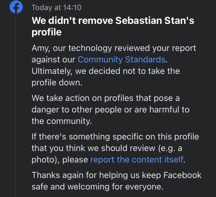 amyp_86's tweet photo. Facebook being useless as fck. So I took a screenshot and sent a report to them… let’s see if they will actually both to do anything…
#Facebook #FailBook https://t.co/HhovJsuFwv