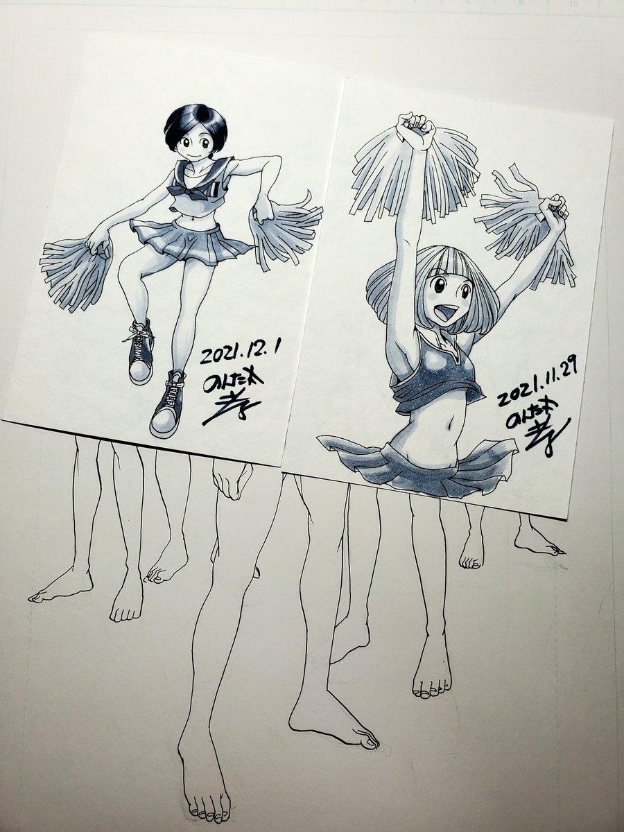 イラスト四枚送信

おすもん原稿戻ります
乙丸ちゃんと華ちん応援!

案の定32枚は間に合いそうにないので先ずは前半だけ納品予定
15枚ペン入れできるまで仕事部屋から出られまテン!
スタートしまっすφ(..) 