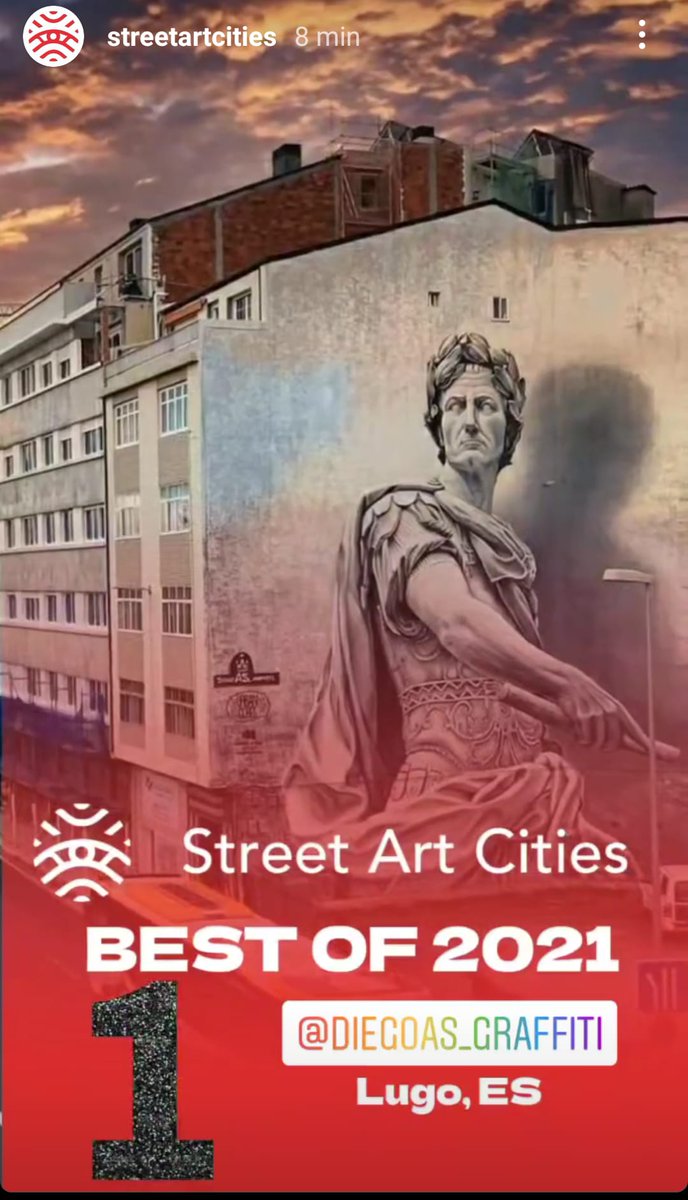 Gracias a todos los lucenses y resto de España por el apoyo,el arte no puede valorarse pero solo por poner a Lugo en el mapa del art urbano mereció la pena.