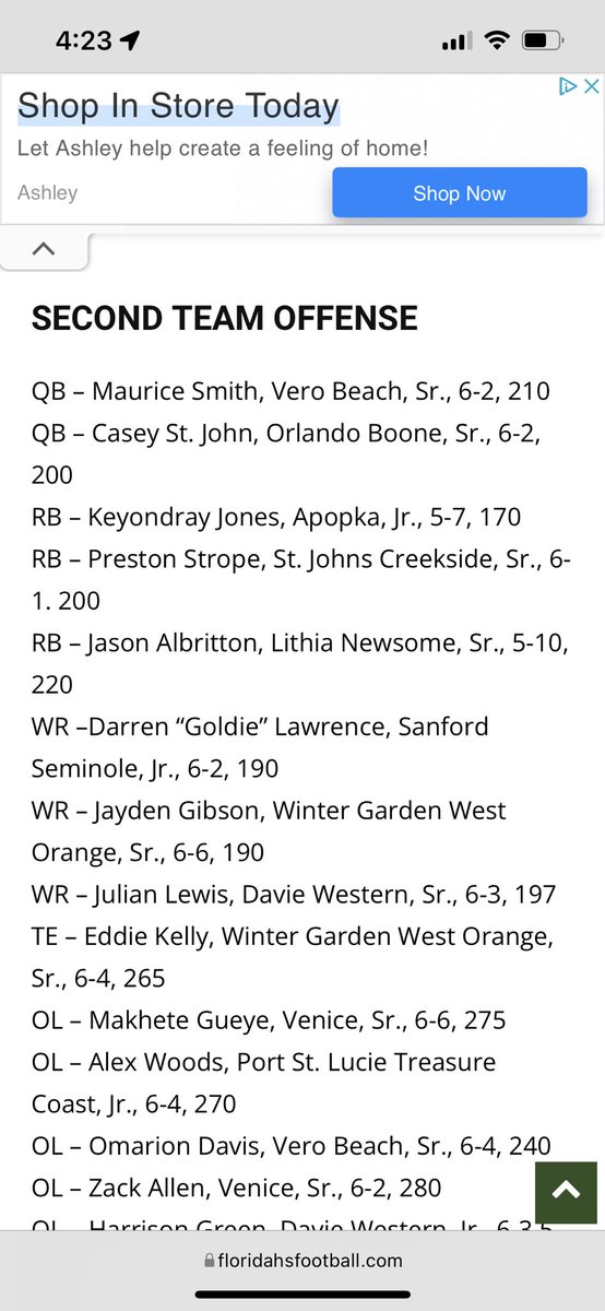blessed to make second team all-state <a href="/FlaHSFootball/">FloridaHSFootball.com</a>