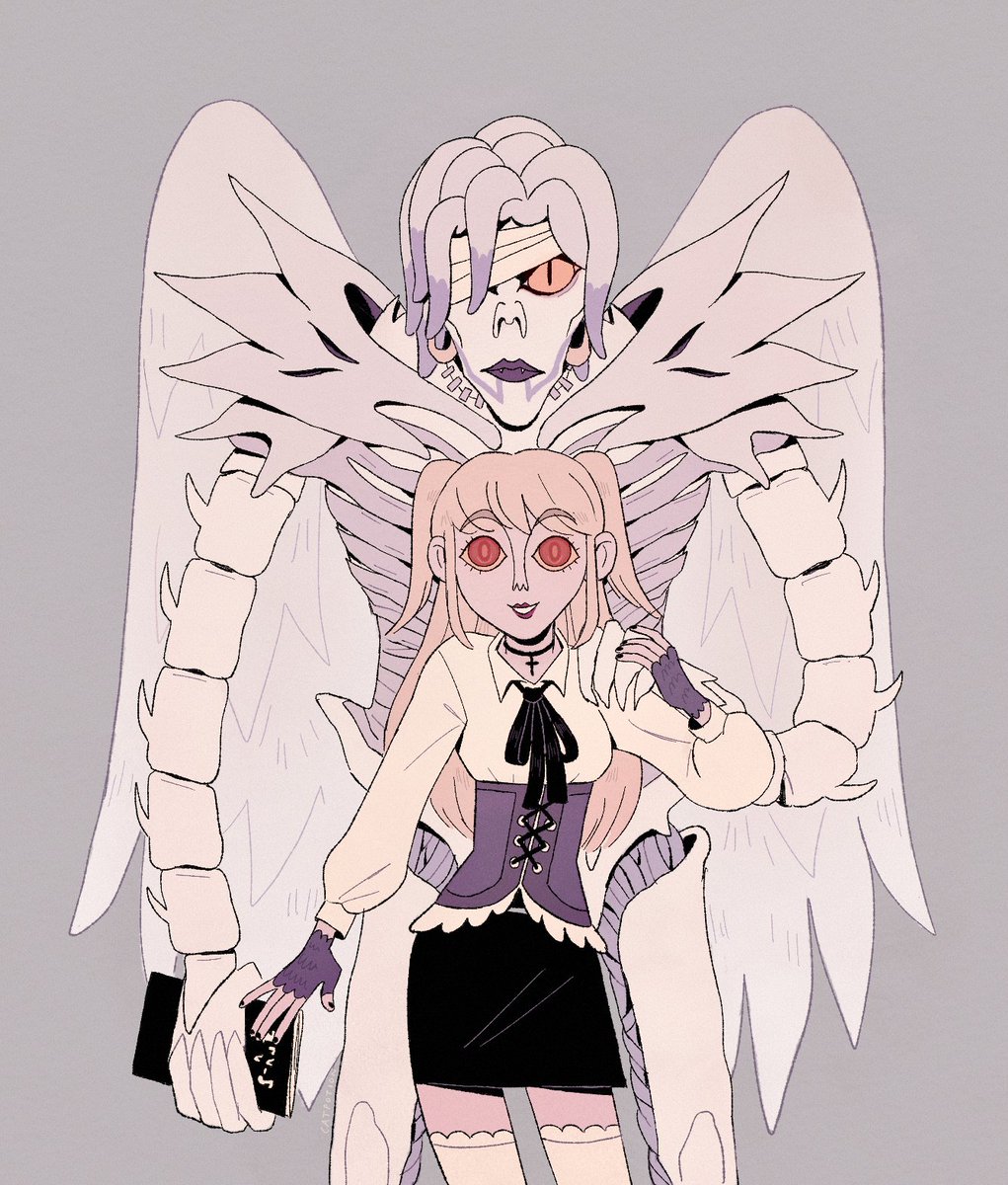 catpotion's tweet photo. just two queens maximizing their joint slay #deathnote https://t.co/jFOzCiTIFC