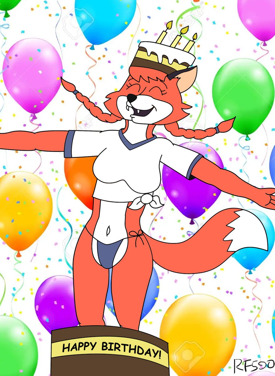 RushKazFox's tweet photo. Happy Birthday @F0XnR0LL 🥳Sorry for the late congratulations 😊
#furry #furryart #fox #foxpop #birthday https://t.co/0plngb4yzh