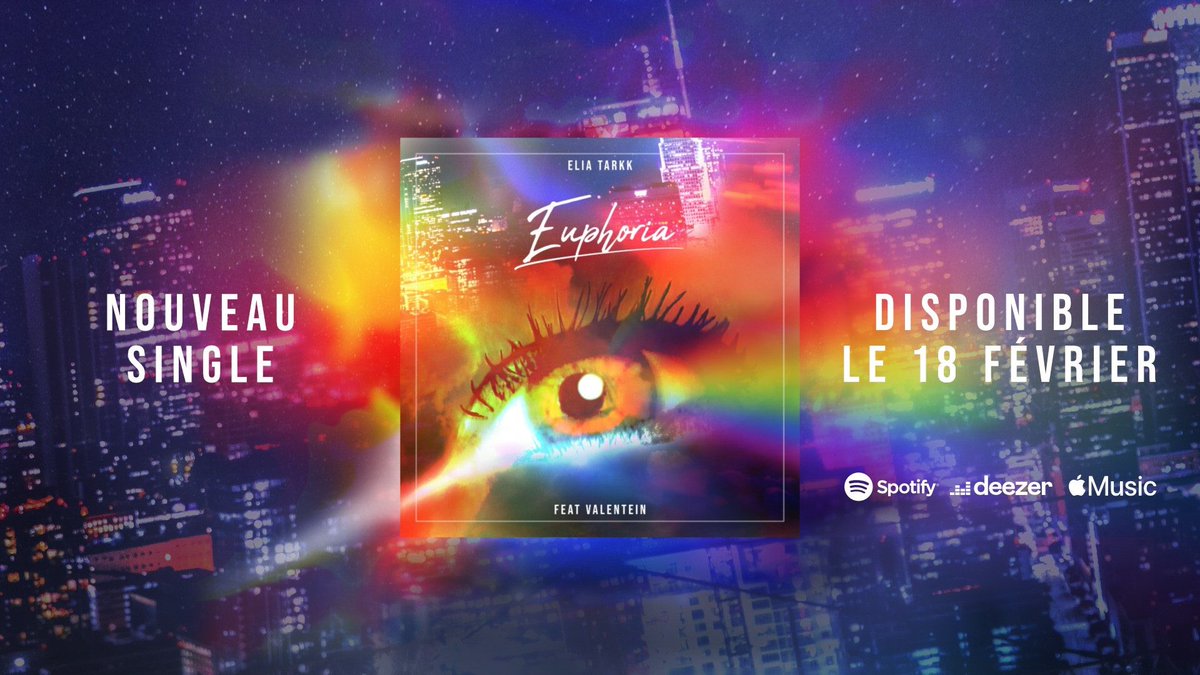 EliaTarkk's tweet photo. 🌈Euphoria est maintenant disponible sur toutes les plateformes !! Qu’elle vous apporte un peu de Dopamine dans votre vie !!! #music #pop #voix #bass #newsingle #Spotify #Deezer #AppleMusic 💛🎵✨ https://t.co/rkUDNg39Gb