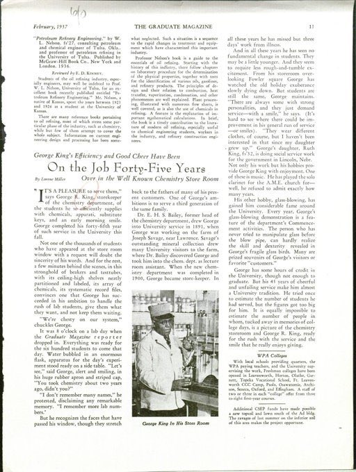 S_L_Alexander's tweet photo. When I work in my @UnivOfKansas Bailey Hall office, I often think of George R. King, not Edgar H. S. Bailey of helium fame.
This afternoon was one of those days. “Dr. Bailey discovered George and took him into the chem department…”😔#BlackHistoryMonth #AAASKU #KnowYourSpace https://t.co/owD7lI3Wcf