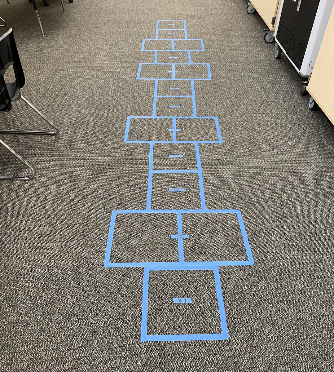 drshanesaeed's tweet image. 4th graders at @AlpineEl are brushing up on their multiplication fact fluency by doing skip counting hopscotch! #StVrainStorm #LearningIsOurPriority #LearningThroughMovement @StVrainOPD