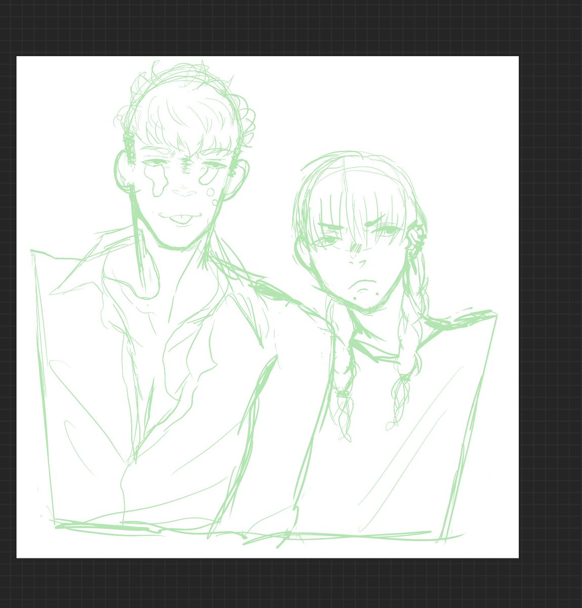 uts_ugi's tweet image. Late nightdepressing sketches 🦑
