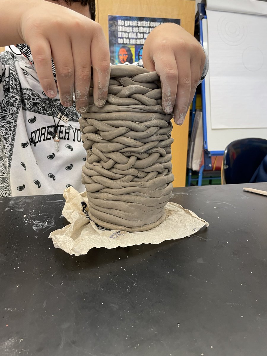 So proud of my 5th graders coil pottery! Can’t wait to see these glazed! ⁦<a href="/GHillsGators/">Greene-Hills K-8 School</a>⁩ ⁦<a href="/scottgaudet11/">Scott Gaudet</a>⁩