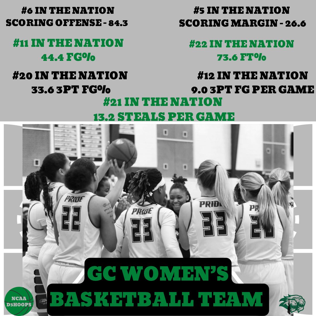 Congrats to the team on these accomplishments. You are the Ultimate Team &amp; Teammate! Keep watching, we aren’t done yet. 🦁💚#d3hoops #inthenation #womensbas