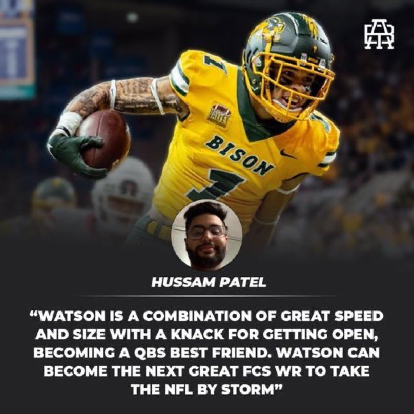 draftrite_atb's tweet image. Here’s what @HussamPatel has to say on draft prospect WR Christian Watson (@ChristianW2017) 👀