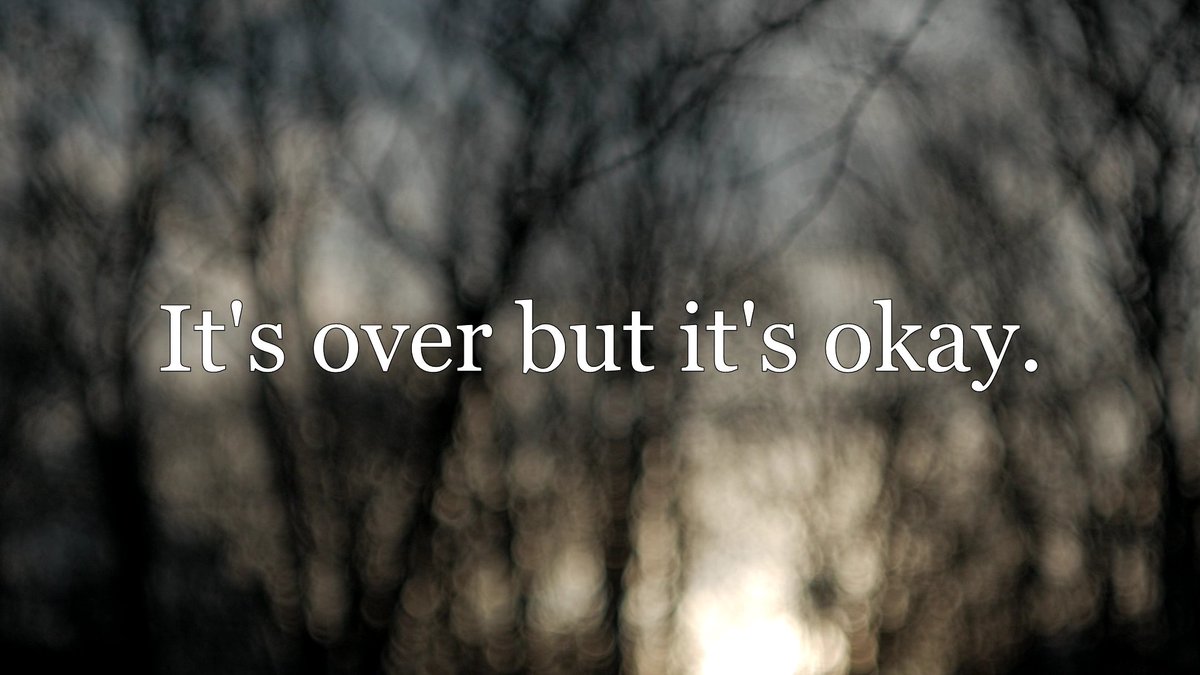 NovemberSound's tweet image. It's over, but it's okay. Here is a song about acceptance and knowing when to let go.
youtu.be/GCMNAd6NS9c
