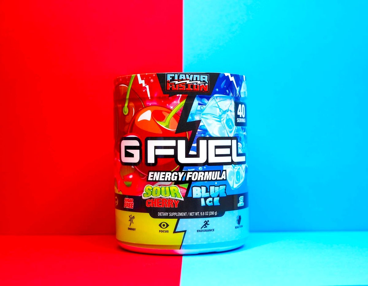 SOUR CHERRY? BLUE ICE?? WHY NOT BOTH??? 🍒 😏 ❄️