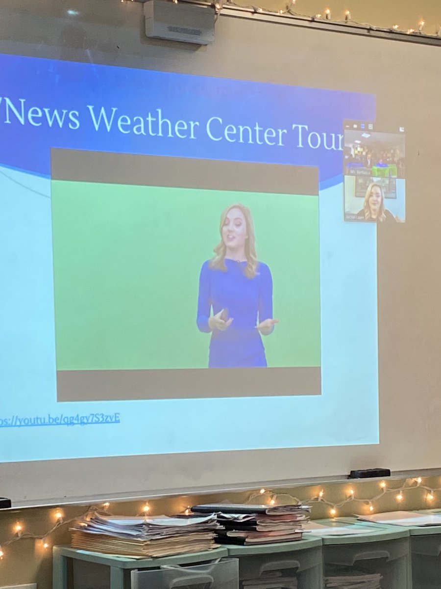 MsBTeaches3's tweet photo. A HUGE thank you to @JackieLayerOn7 for taking the time to meet with the Spartans virtually today!  They really enjoyed the presentation and loved asking you questions! Our visit with Jackie was a fabulous way to wrap up our unit on weather and extreme weather. https://t.co/05mRQ87y2h