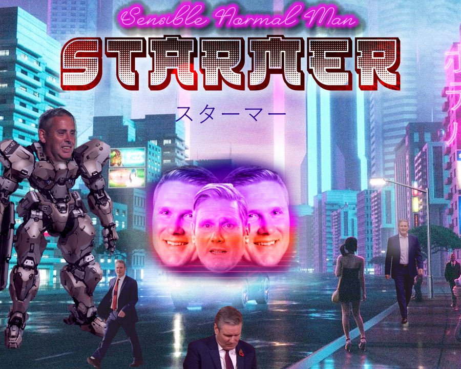 churnwell's tweet image. 🚨 BAZAKE EXCLUSIVE 🚨 

Sir Keir Starmer anime coming to Brit Box. 

@BazakeMedia