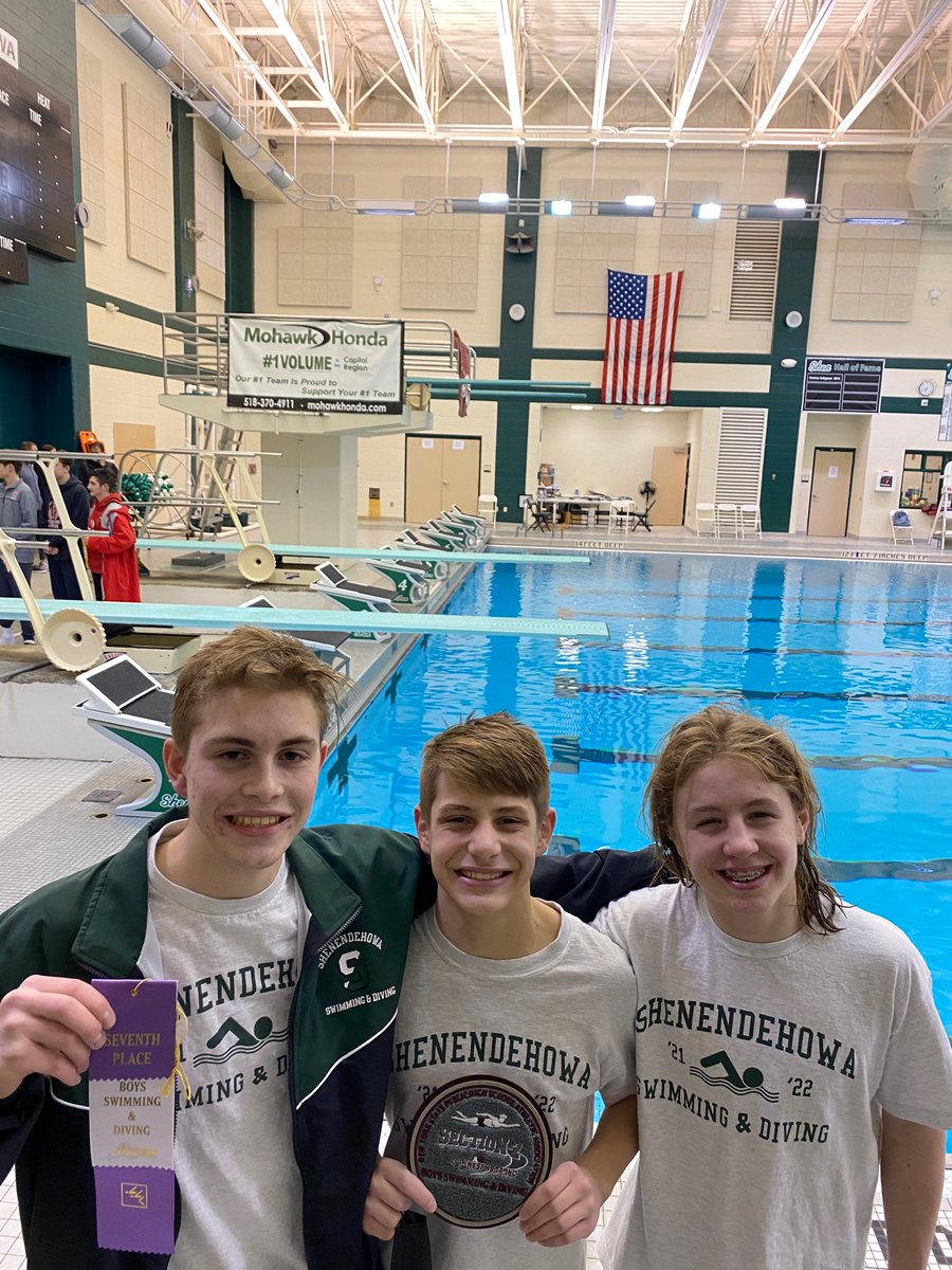 ShenSwimDive's tweet photo. PHENOMENAL first day of sectionals!!! Seventh grader Elliot Hook with some big points at 12th, rookie Nate Bloss moving up all the way up to 7th, and Nate Davey, STATE QUAlIFIER moves up to 3rd….where we’re going we don’t need roads #backtothefuture https://t.co/SPJ8bs58XI