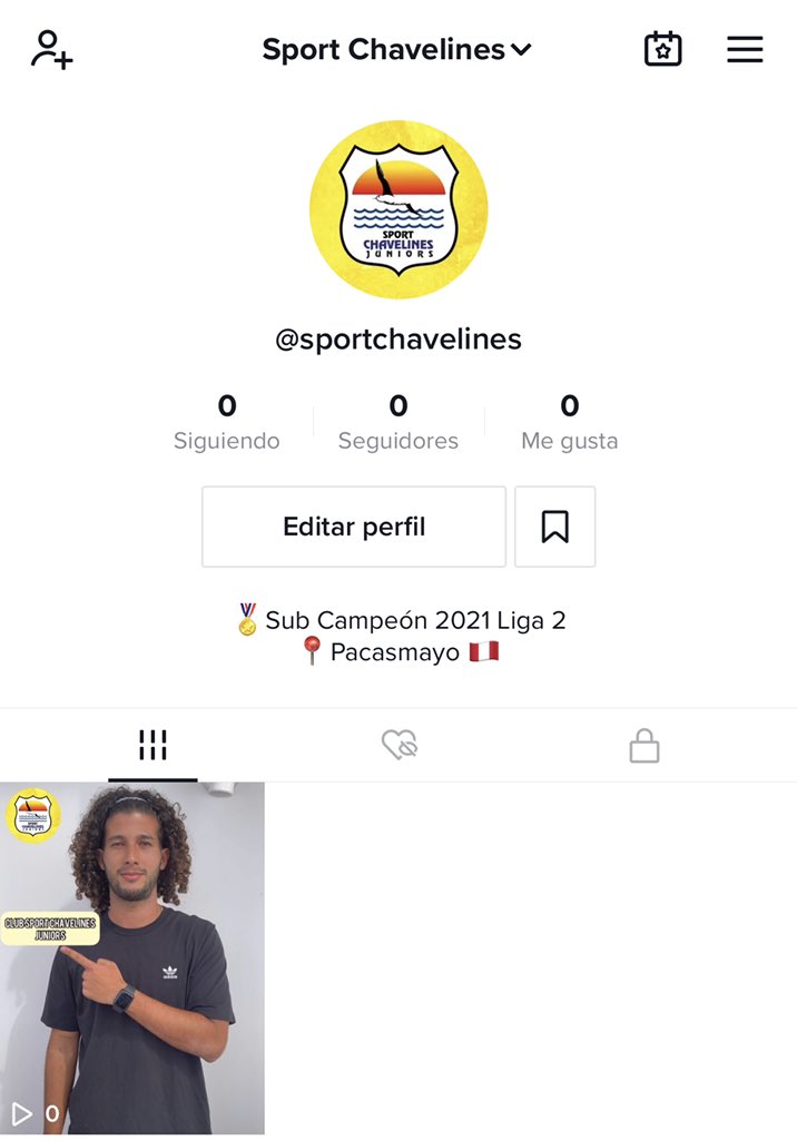 📲 Creamos nuestra cuenta Oficial en TikTok 😃 síguenos 👉🏻vm.tiktok.com/ZMLMUD5vJ/

#SportChavelines #RumboAPrimera