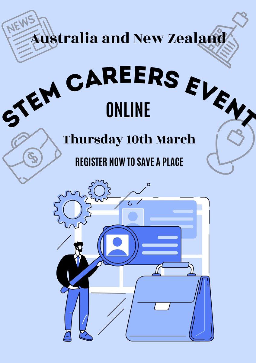 An exciting news for students seeking job/internship opportunities! The Australia and New Zealand STEM Careers Event will be held online Thursday 10th March. Click into the link to register stemwomenevents.com/event/5646
See agenda here stemwomenevents.com/events
#STEM #Jobsfair