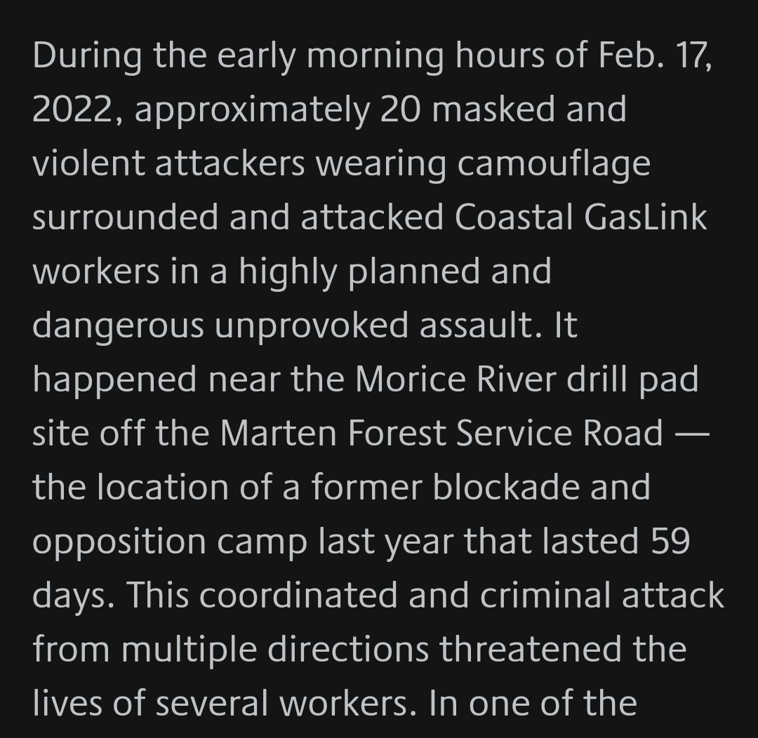 TheRealKeean's tweet photo. 🚨TERRORISM: There has been an attack. 20 left wing eco-terrorists assaulted a pipeline work site in BC. These activists are notoriously foreign funded. Watch the double standard, no emergency measures will be taken. 20 men in masks and camo assaulted the camp, men, and equipment https://t.co/gbxM0VOKyp