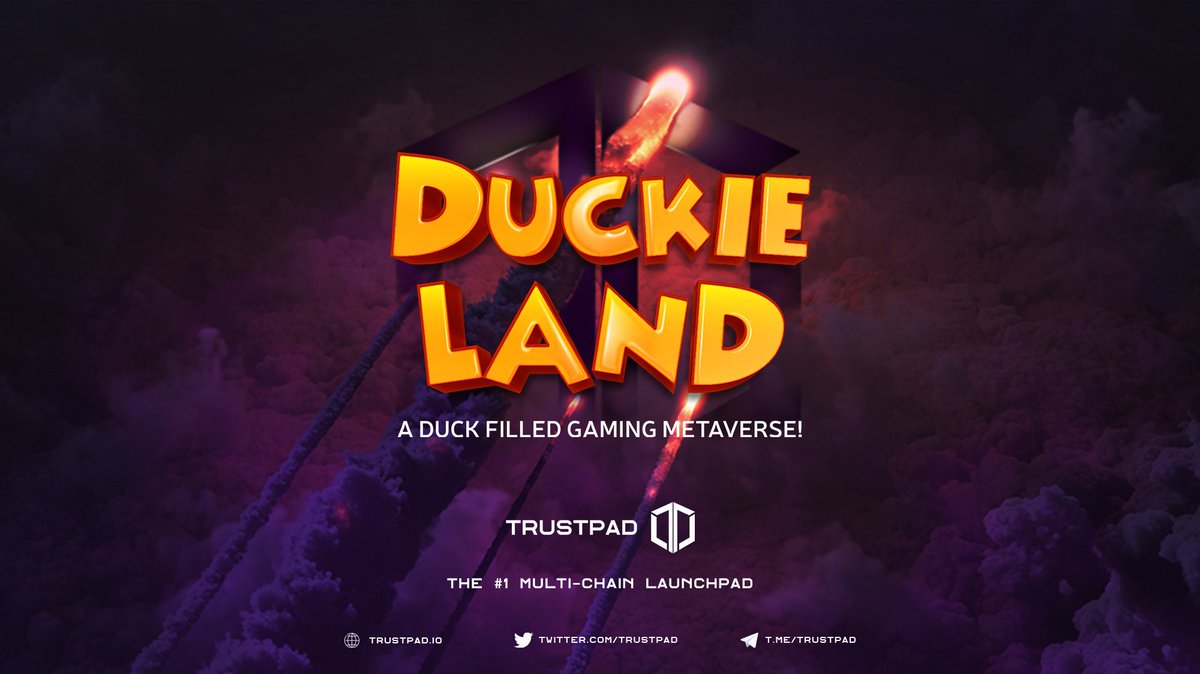 🎁 <a href="/duckienft/">Duckie Land</a> x <a href="/TrustPad/">TrustPad</a> GIVEAWAY ✅

☄️ We're giving away Guaranteed Allocations for the #DuckieLand IGO on #TrustPad 🔥

🎁 Total Reward: $5000 worth of $MMETA @ IGO price

⏰ #IGO: Feb 19 on <a href="/TrustPad/">TrustPad</a> 🚀

Join here 👉 bit.ly/34N2jC1

#P2E #PlaytoEarn #Metaverse #NFTs