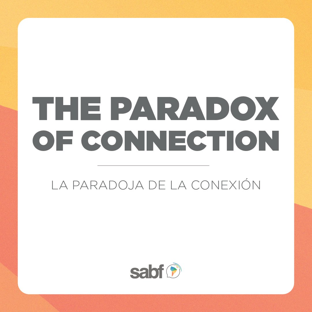 sabf's tweet photo. 🇪🇸 Nos estamos aproximando a la apertura de aplicaciones para el próximo SABF 2022, y queremos compartirles el segundo subtema para esta edición. ¡Estén atentos que habrá más noticias pronto!

#sabf #sabf2022 #paradoja #conexion #conference #debate #itba https://t.co/bYL3MjG5eL