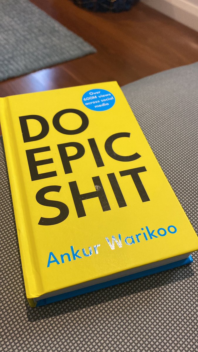 Can't wait to continue to #doepicshit! Already hooked after getting stuck into the first few pages this morning 🙌  Thank you <a href="/warikoo/">Ankur Warikoo</a> for writing this book 📖👏