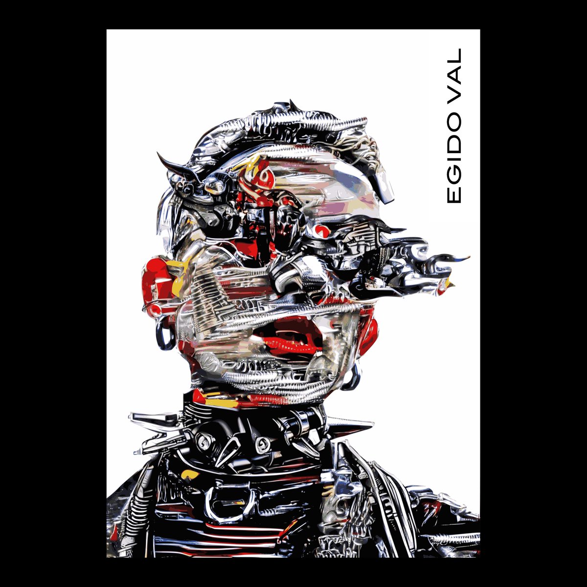 EgidoVal's tweet photo. Really like this portrait i did in 2020. #art #cyber #cyberpunk #scifi #style #newmedia #chromed https://t.co/m4LOHglXN6