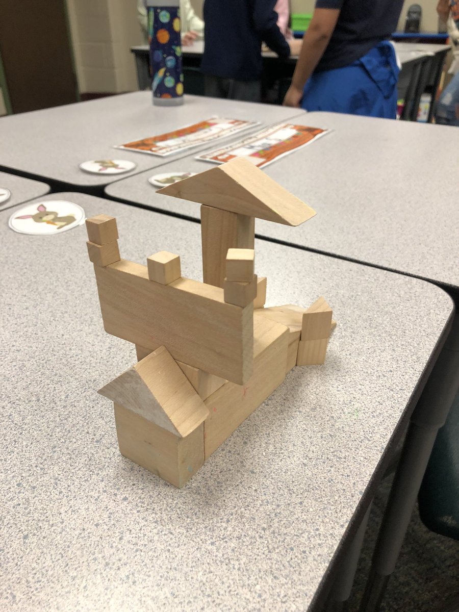 I just love it when teachable moments pop up! 3D shape towers with our table groups turned into a long discussion about working together and everybody having input! So proud of these firsties! 🥰 <a href="/HumbleISD_ESE/">Eagle Springs Elem</a> #eseSOAR #crosscurricular