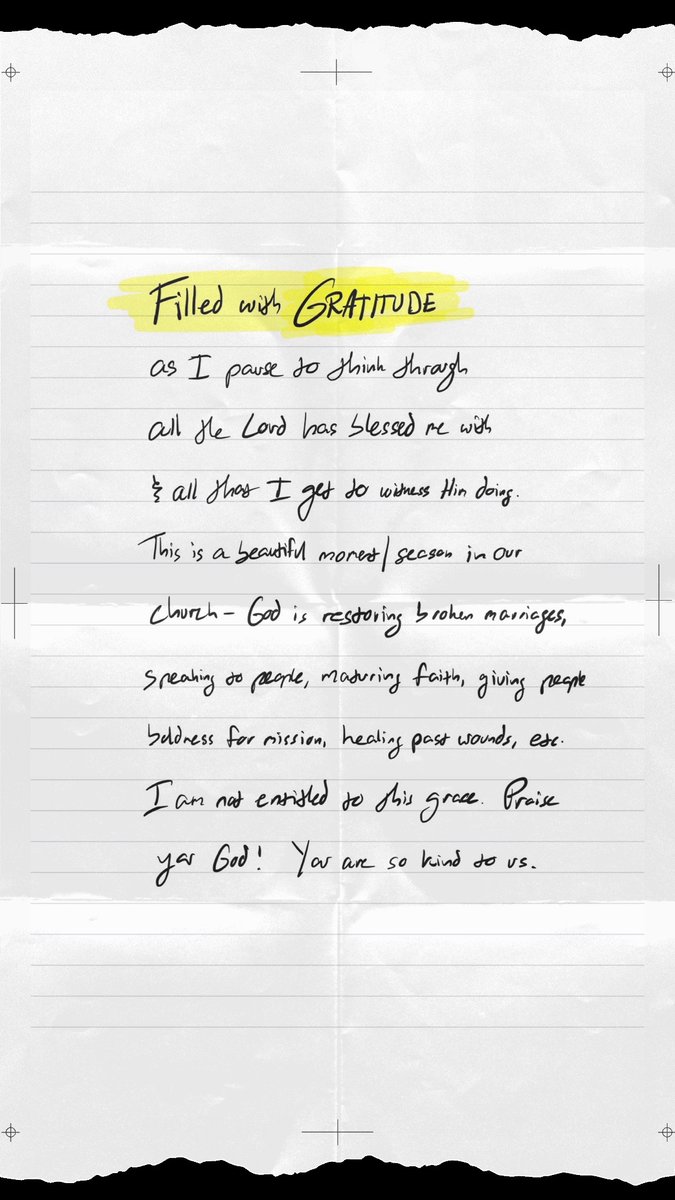 Overwhelmed with gratitude. For every one thing I can complain about, there are 100 things I can praise God for.

May we never take His grace for granted <a href="/tmcelmhurst/">The Movement Church</a>